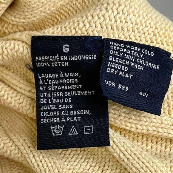 Nautica Men's Vintage Cotton Sweater Cable Knit Pullover Large - Picture 5 of 6